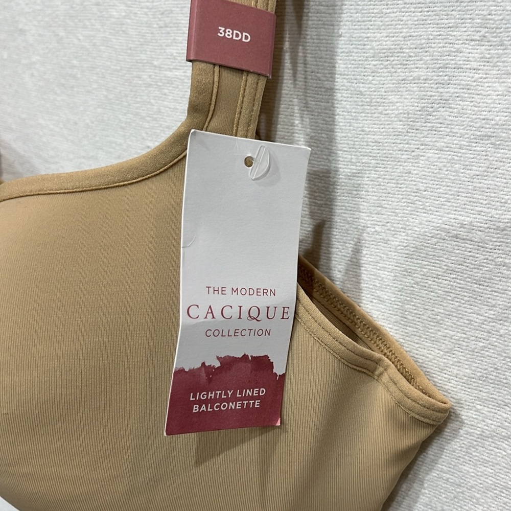 Cacique Women's Tan Bra size 38 DD - Picture 4 of 8